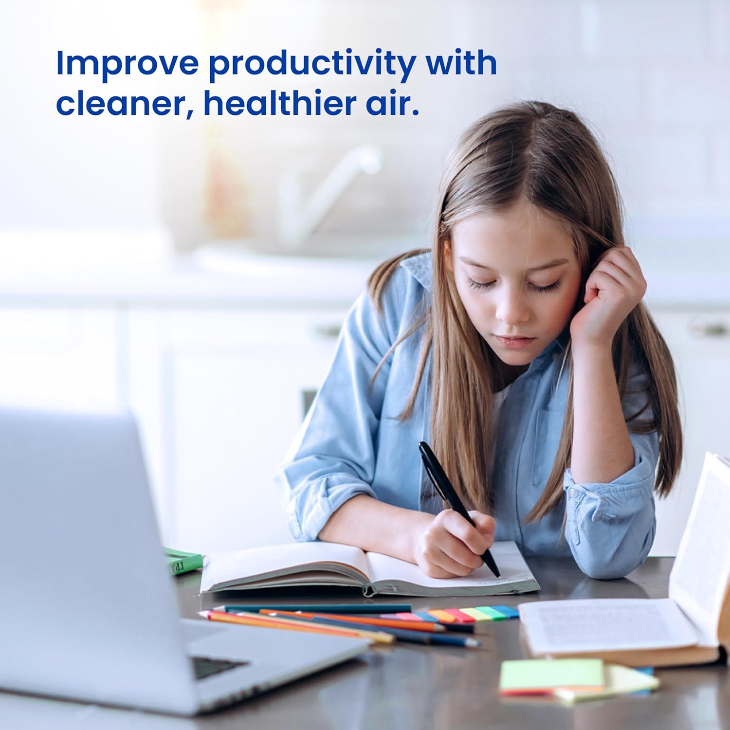 AprilAire AP09550V Smart Air Purifier and Quality Monitor, Sleep+Productivity+Performance, HEPA Filter, for Home Large Room up to 495 sq. ft.