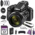 Nikon COOLPIX P950 Digital Camera 83x Zoom 4K Video 24-2000mm Bundle with Cleaning Kit + 67mm Professional 3 Piece Filter Kit + 64GB Memory Card