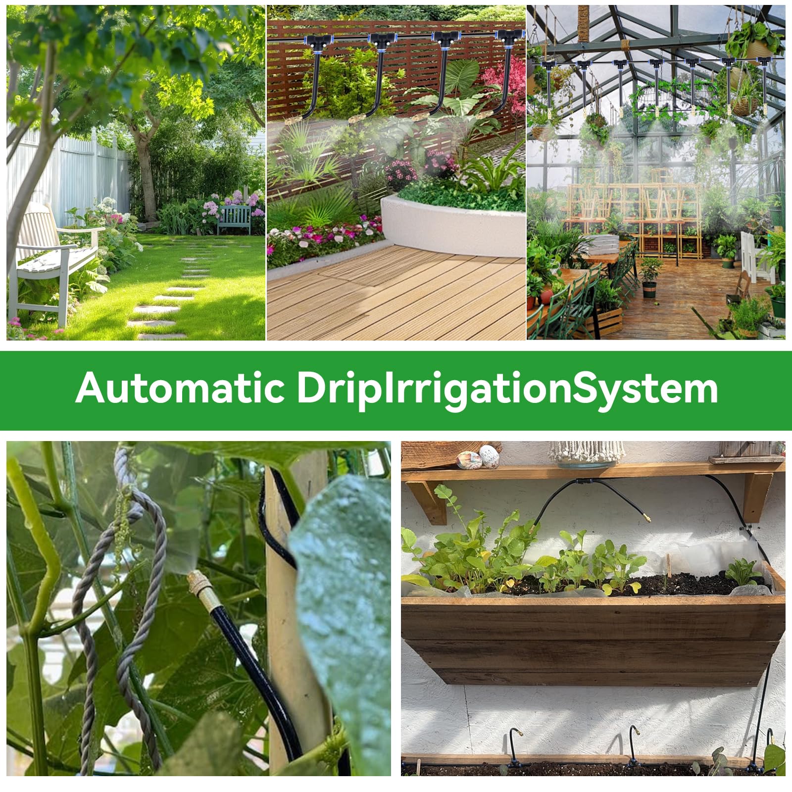 Messing Nebeldüsen Set 54-tlg. - 360° Bewässerungssystem Mit 8mm Adapter