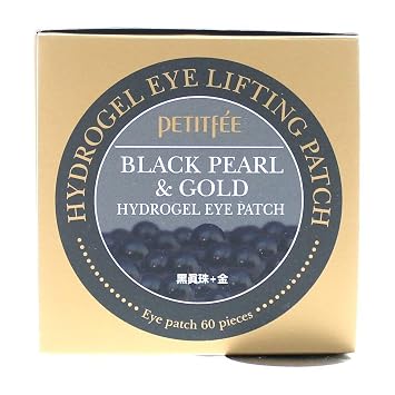 Petitfee Black Pearl & Gold Hydrogel Eye Patch, 60 Pieces, 2.96 oz 84 g