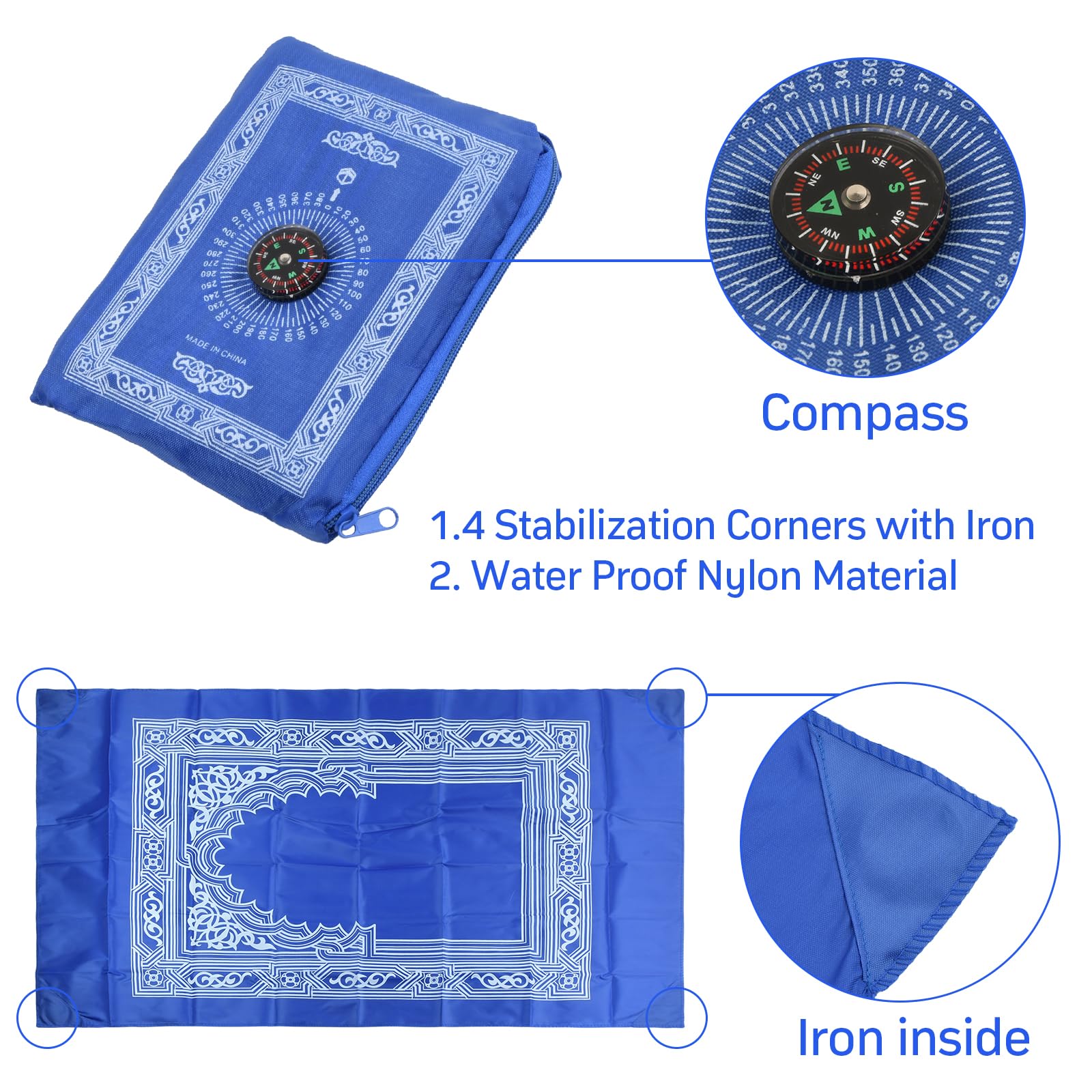 Generic Tapis de prière pliable - Prix pas cher