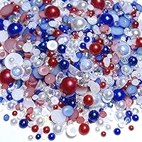 Vista 13 de Tingoons - Diamantes de imitación mixtos con parte trasera plana de 0.76 a 0.39 pulgadas, perlas semicirculares para manualidades, vasos, zapatos