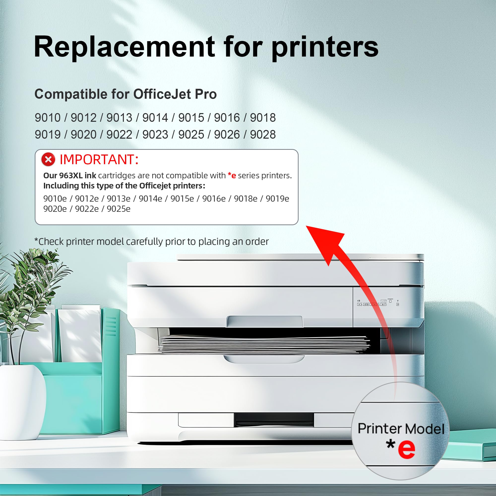 Kamo 963XL – Set Da 4 Cartucce Compatibili HP 963 XL Per OfficeJet Pro 9010/9015/9022 – Alta Resa E Qualità - 3