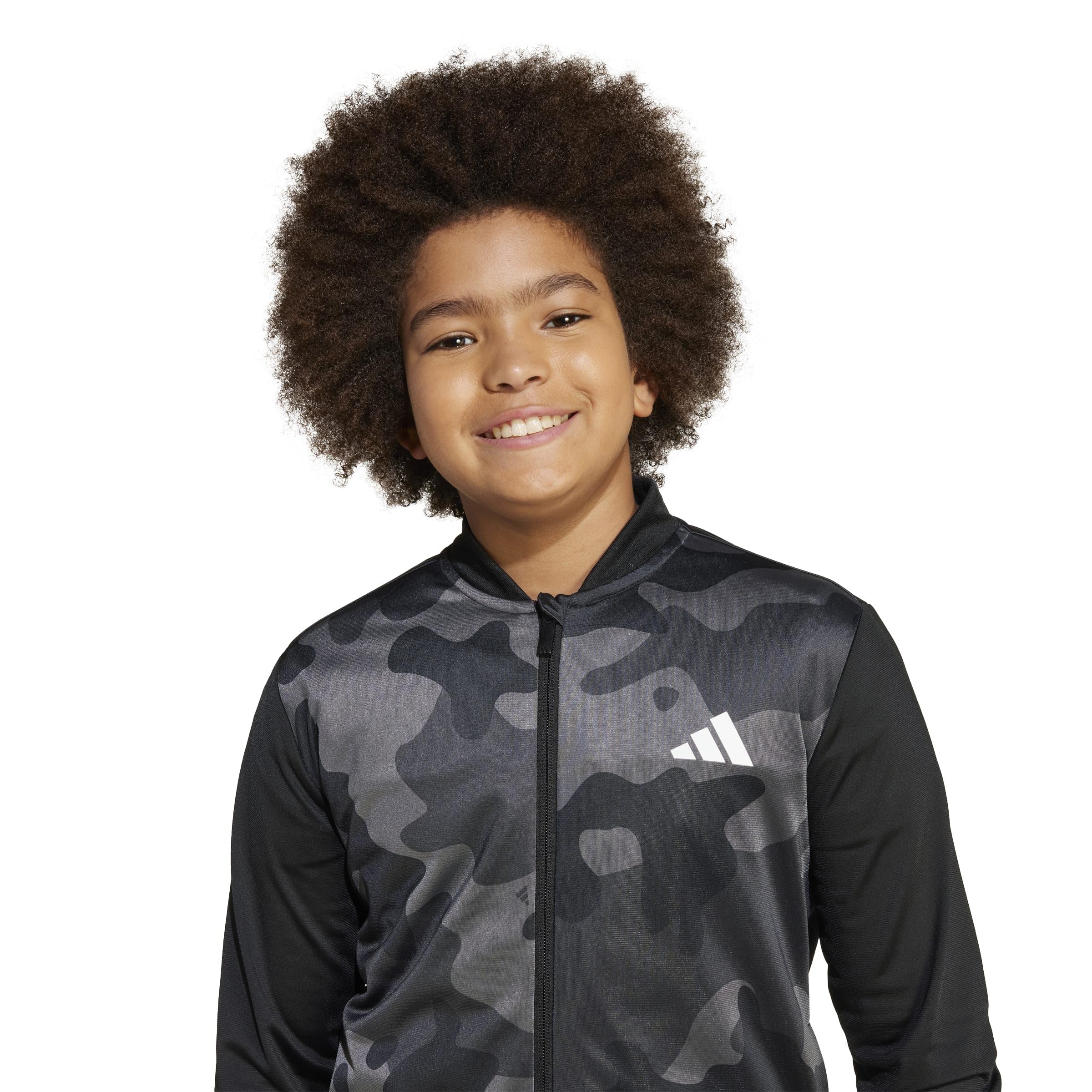 adidas Unisex Kids' Chándal Seasonal Essential Kids Camouflage Tricot 3-Stripes All Over Printed