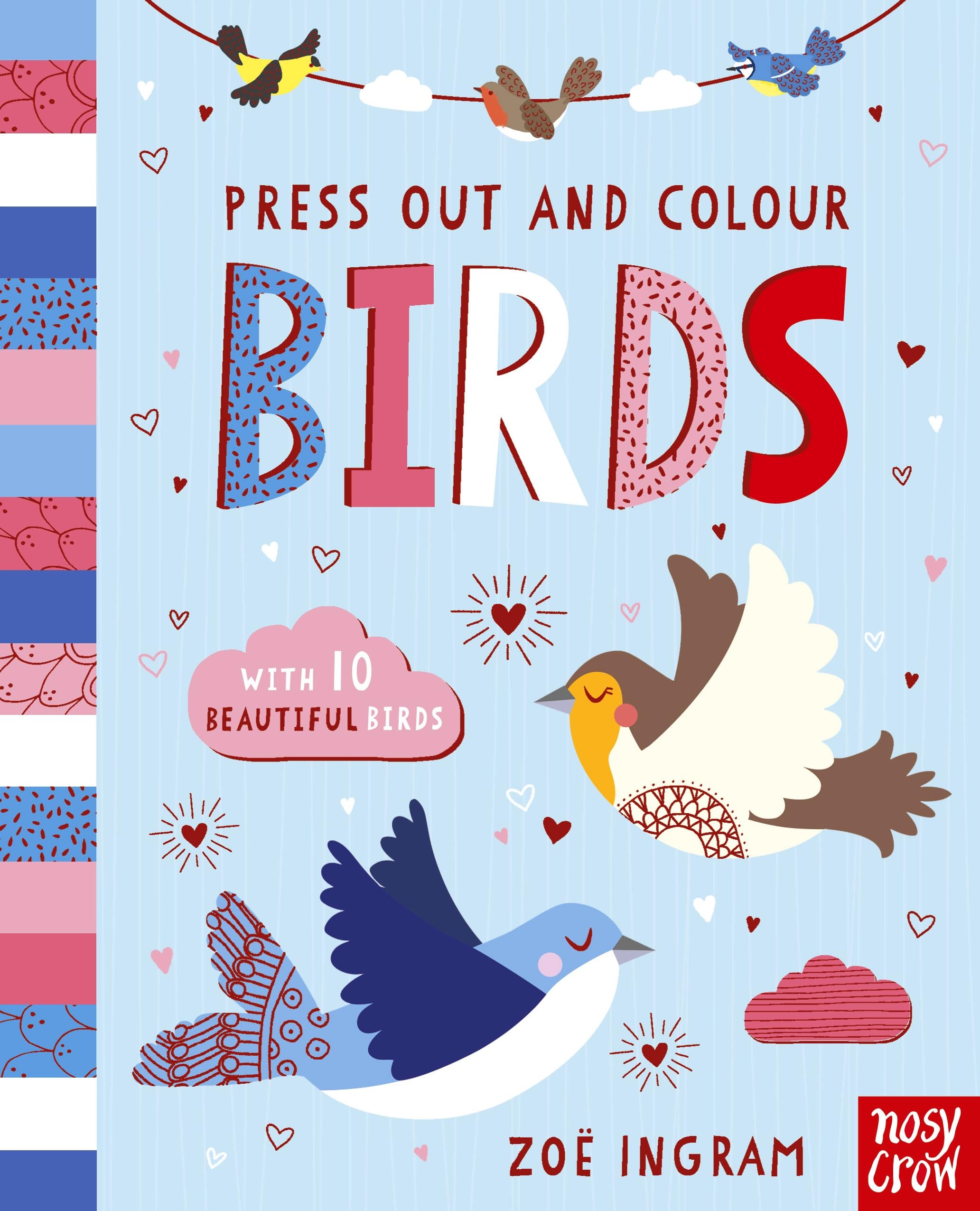 Press Out and Colour: Birds by Zoe Ingram (Board book)