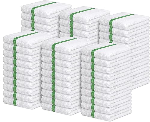 Avalon Towels Toallas de Fregona de Barra de Rizo (Paquete de Valor de 60) Tamaño 16"x19" – Absorbentes y Duraderas, Trapos de Limpieza Multiusos,