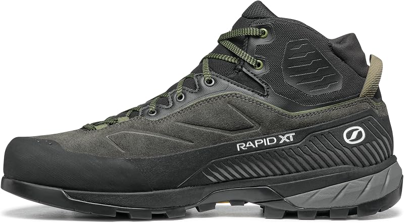 SCARPA Men's Rapid XT Mid GTX Hiking Boots | Waterproof, Gore-Tex, Leather, For Hiking & Approach