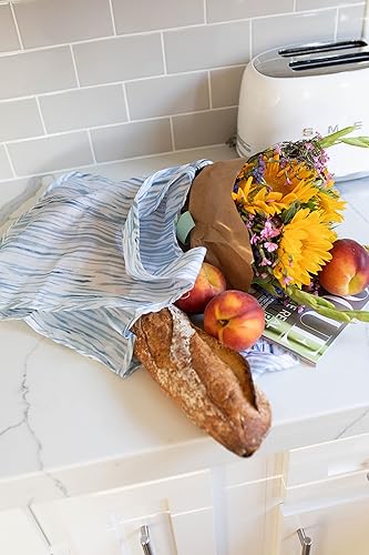 Miniatura 9 de Pure Sage Bolsa de comestibles reutilizable - Elegante bolsa de compras para comestibles - Bolsa plegable - Tamaño mediano