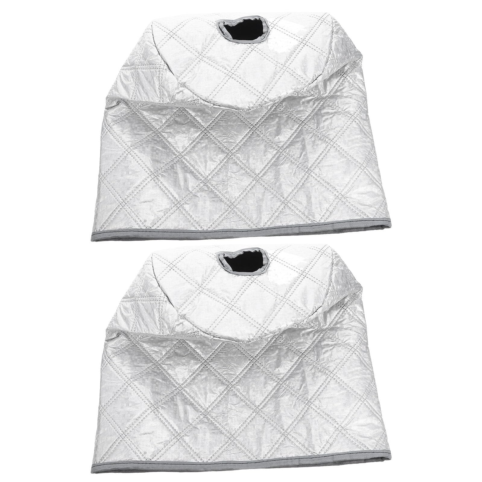 Lot de 2 housses anti-poussière distributeur eau 189L bâche bonbonne argentée
