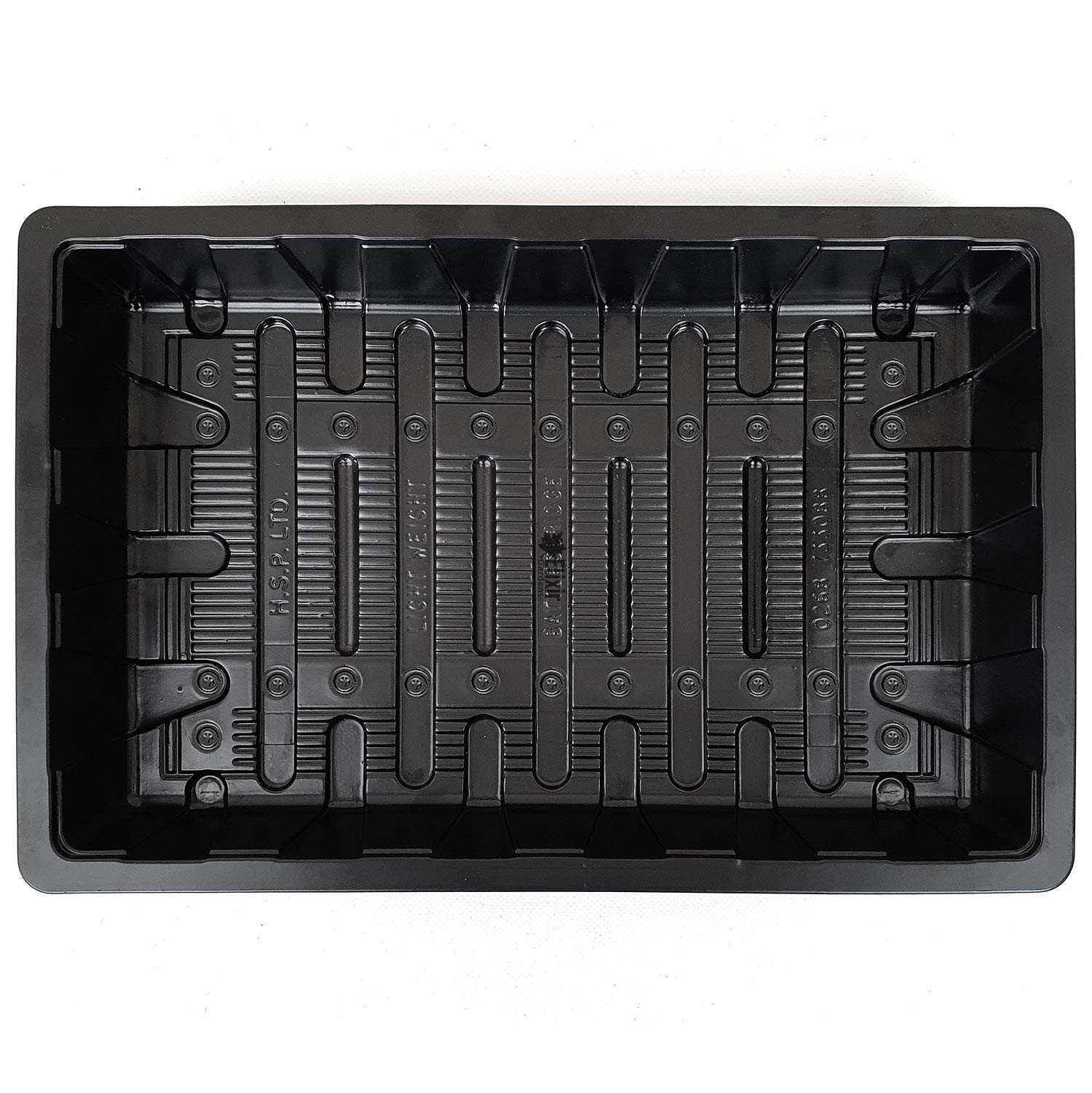Elixir Gardens Black Plastic Full Size Growers Propagator Seed & Gravel Trays Durable and Reusable Various Quantites 2-200 | x 30