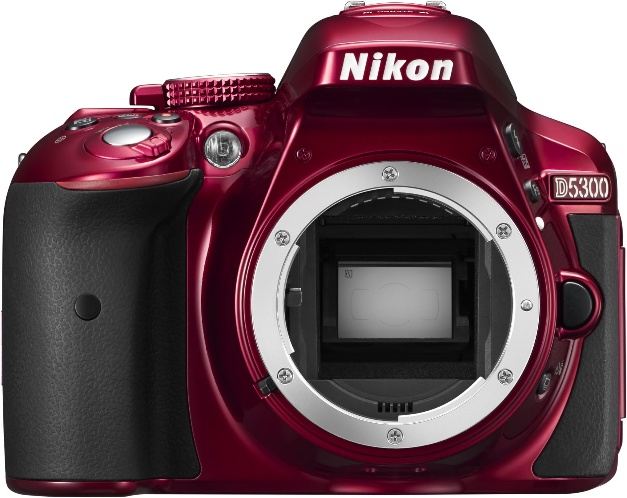 Nikon D5300 Digital SLR Camera - Red (24.2 MP, AF-P 18-55VR Lens Kit) 3-Inch LCD Screen