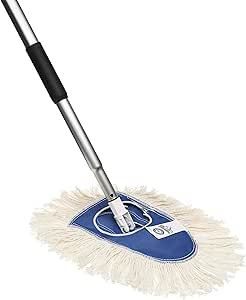 Nine Forty Residential | Commercial USA Cotton Wedge Hardwood Floor Dry Dust Mop Head | Handle