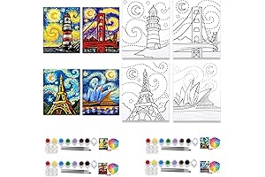 Pre-Drawn Canvases for Painting with Pictures