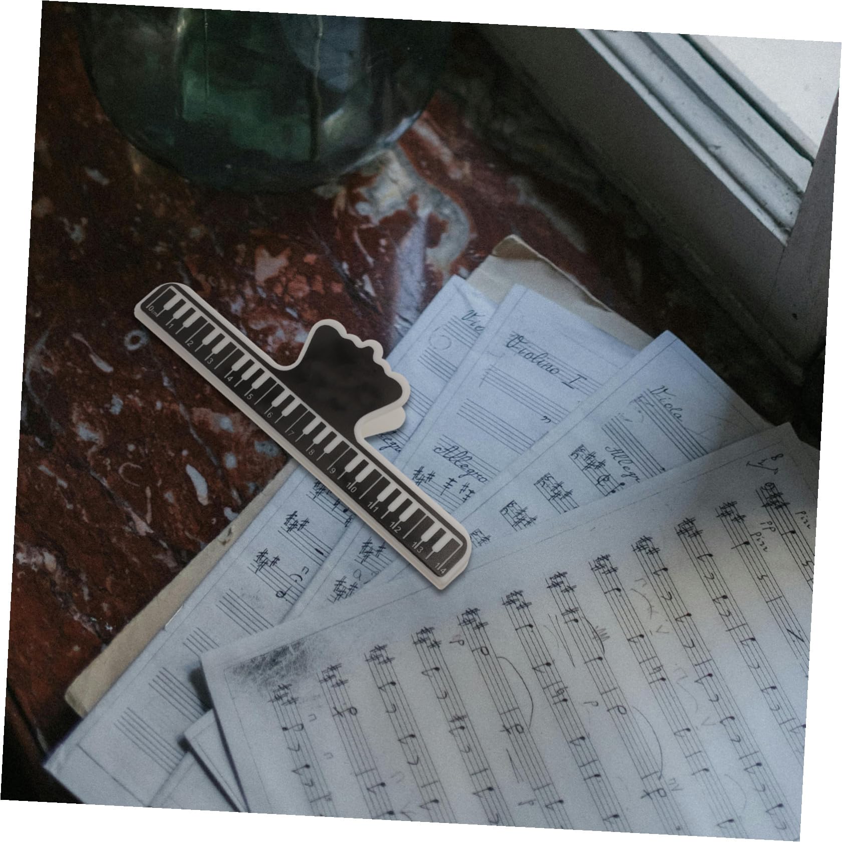 ibasenice 25pezzi Clip Porta Spartiti Musicali Per Pianoforte Design Classico e Leggero Clip Di Sicurezza Per Pagine Musicali Per Musicisti e Pratici Da Trasportare