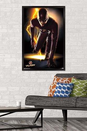 Miniatura 2 de Trends International DC Comics TV - The Flash - Póster de pared vertical, 22.375 x 34 pulgadas, versión enmarcada en negro