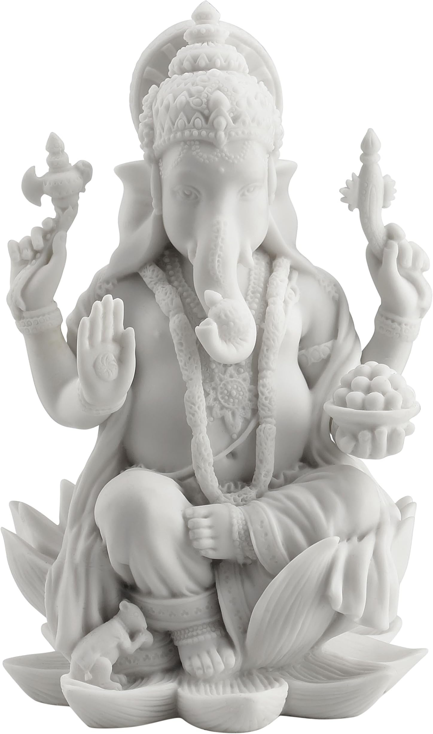 JFSM INC. Rare Ganesh (Ganesha) Hindu Elephant God of Success Statue, 7 1/4-inch