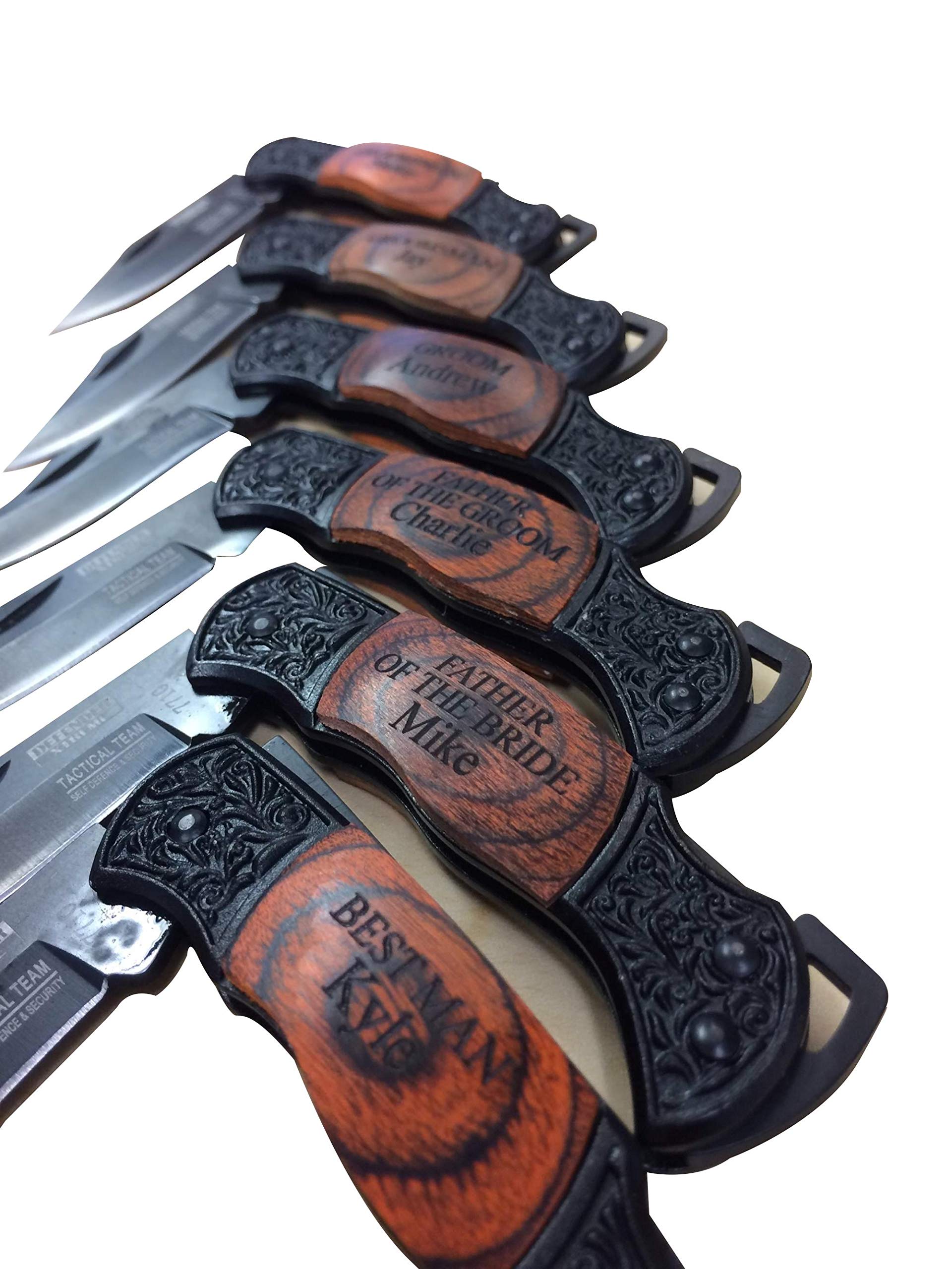 Groomsmen Gift, Set of 6, Personalized Pocket Knife, Engraved Knives, Groomsman Gift Sets, Wedding Gifts, Groomsmen Knife, Groomsman Knife, Groomsman knives, Groomsman knife