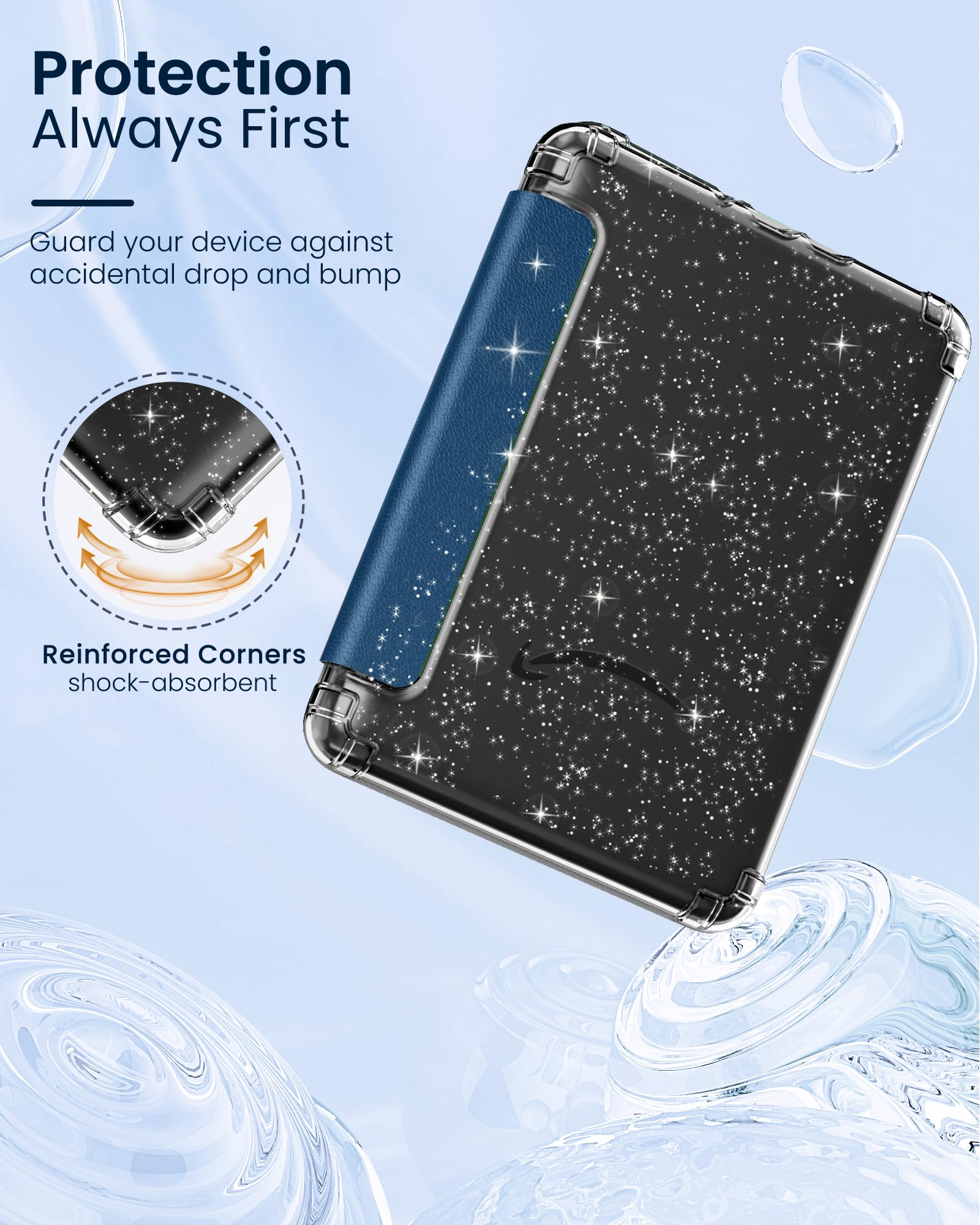 Custodia trasparente per Kindle 11/12a generazione da 6 (versione 2024/2022), custodia ultra sottile e leggera, in morbido TPU flessibile + retro in acrilico, guscio protettivo trasparente Custodia trasparente per Kindle 11/12a generazione da 6 (versione 2024/2022), custodia ultra sottile e leggera, in morbido TPU flessibile + retro in acrilico, guscio protettivo trasparente