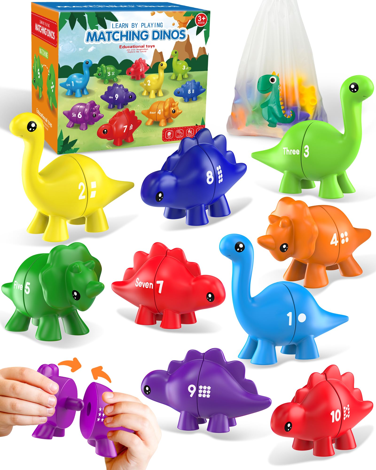 Number Dinosaur Toys for Kids - Learn Counting! -1