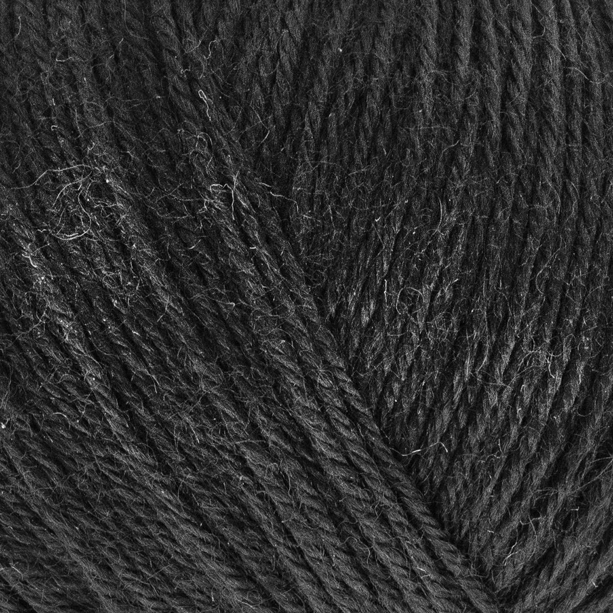Estako Happy Wool (2 Skeins Pack) 40% Merino Wool 20% Cashmere Type Polyamide 40% Acyrlic Fingering Weight Soft Knitting and Crochet Yarn (2 x 1.76 oz) (2 x 191 yds) (8003 - Black)