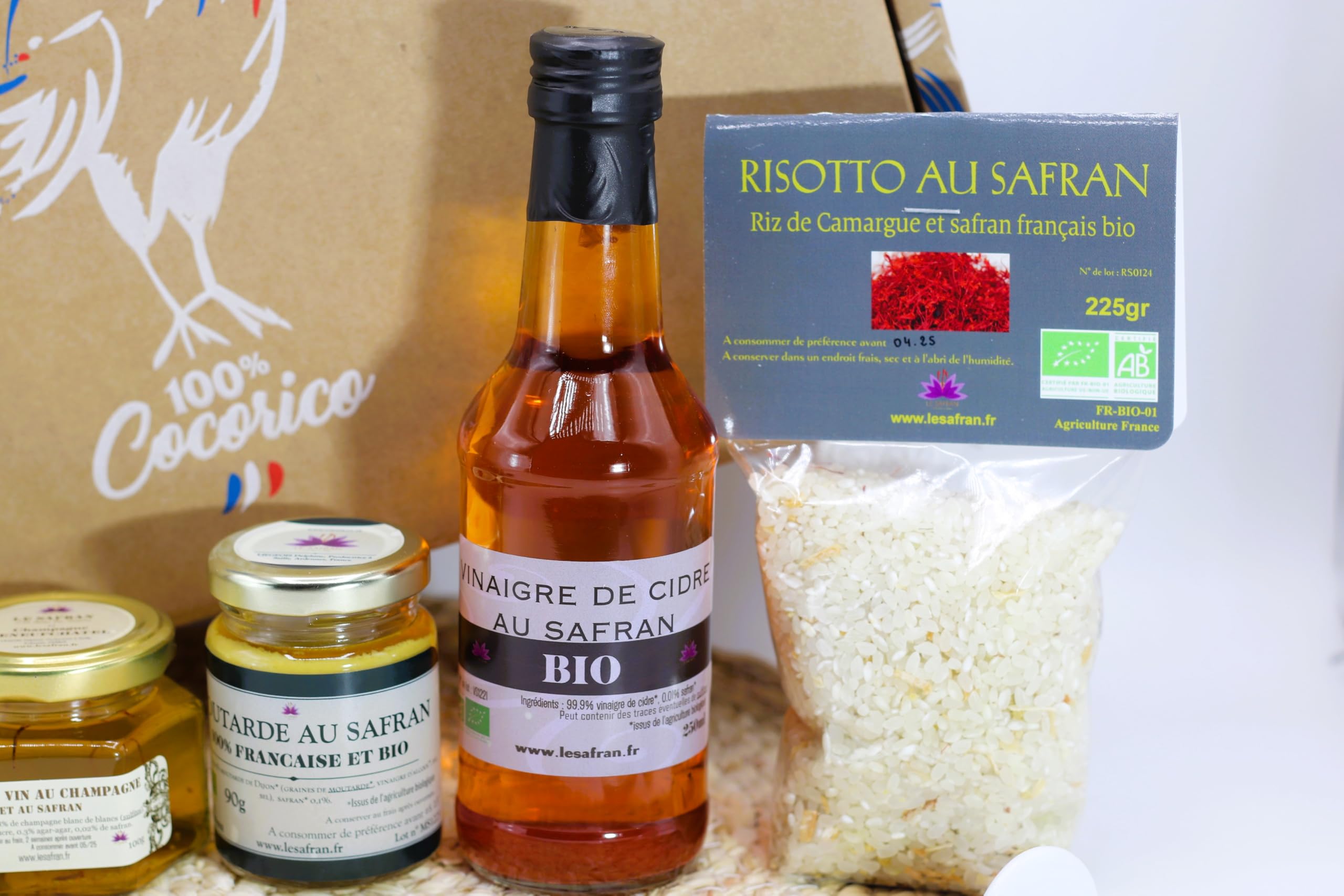 Coffret cadeau - colis gourmand- Produit 100% français et BIO au safran -Direct productrice