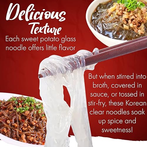 Miniatura 6 de Fusion Select Fideos de vidrio de batata cero grasa bajos en calorías sin sodio aptos para dieta sin gluten veganos saltados bolas de masa olla