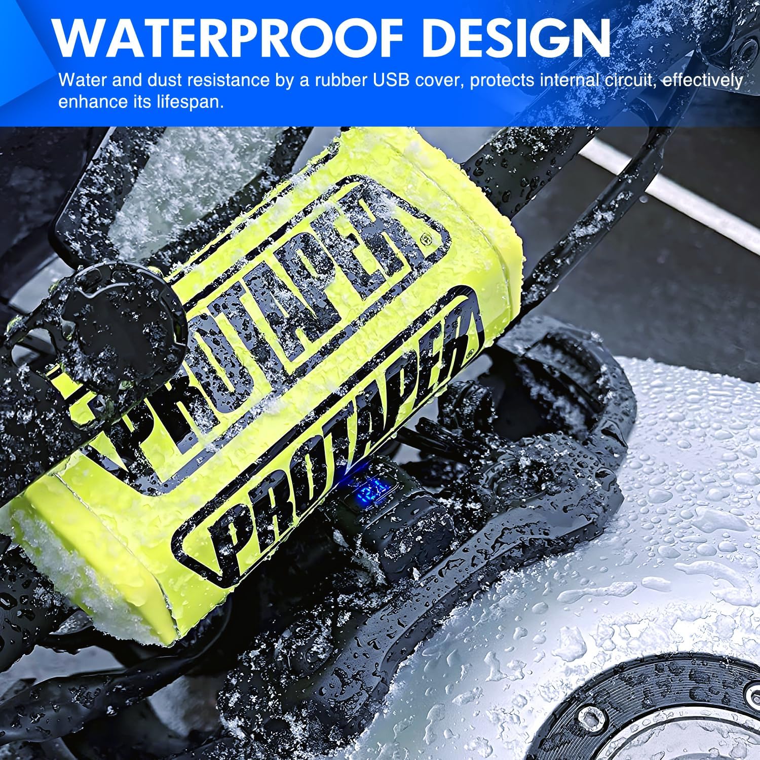 Nilight Motorcycle USB Type C Port 12V Voltmeter Independent On Off Switch SAE Inline 10A Fuse Waterproof 6.8A QC3.0 Fast Phone Tablet for 7/8inch Handlebar - Image 8