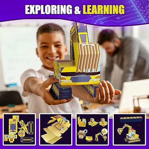 Miniatura 4 de Japace Kits de ciencia de electricidad para niños de 8 a 10 a 12 a 14 años, 10 proyectos STEM, actividades de circuitos eléctricos, experimentos de