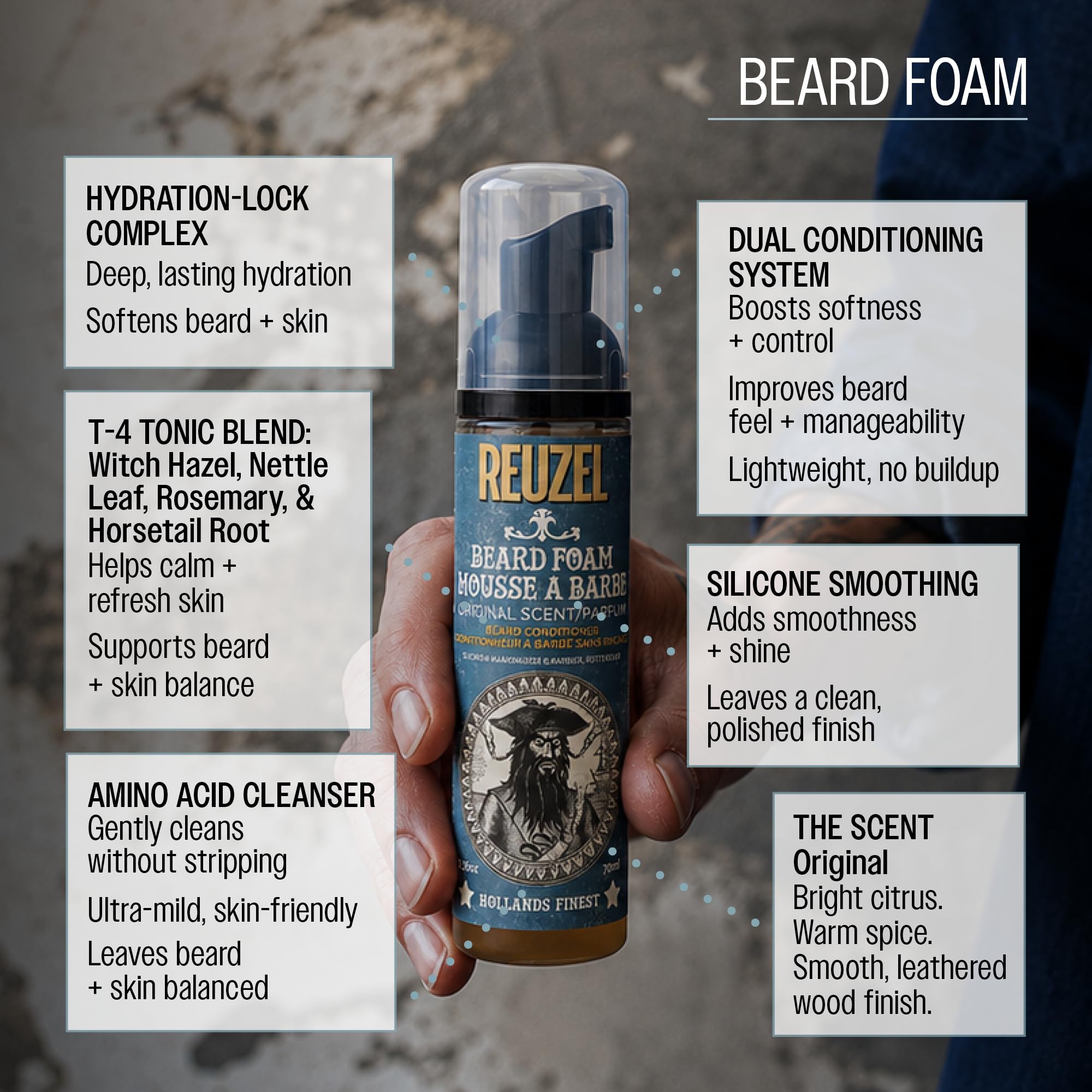 Espuma para Barba Reuzel 70ml