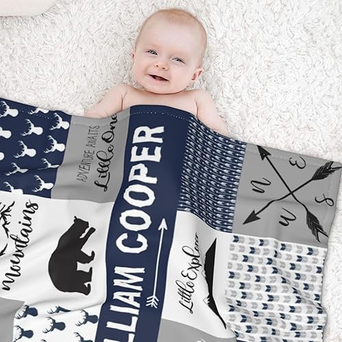 Miniatura 2 de Differ More Regalos para bebé niño  Manta de bebé con nombres personalizados para niños y niñas  Manta para bebé recién nacido con nombre  Cosas de