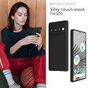 YATWIN Silicone Back Case for Google Pixel 7 Pro, Soft-Touch Phone Back Cover for Google Pixel 7 Pro - Black gallery image