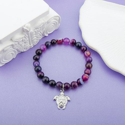 Miniatura 2 de MollyQueen Pulsera de tortuga marina, regalos para amantes de las tortugas, regalos de tortuga marina, joyería inspiradora de Navidad, regalo de