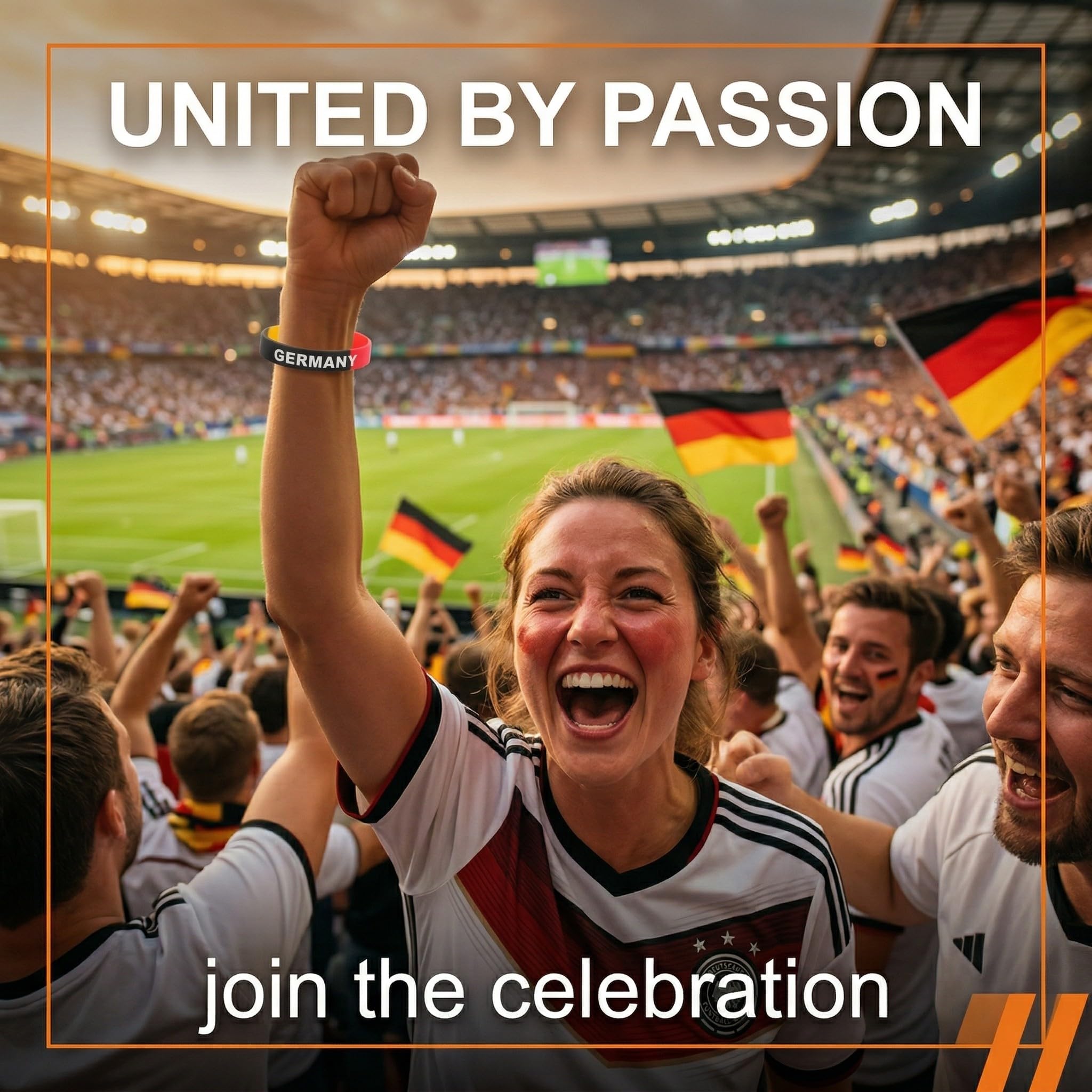 Bracelets en silicone Allemagne 2026 Coupe du monde supporter football sport souvenirs robustes durables