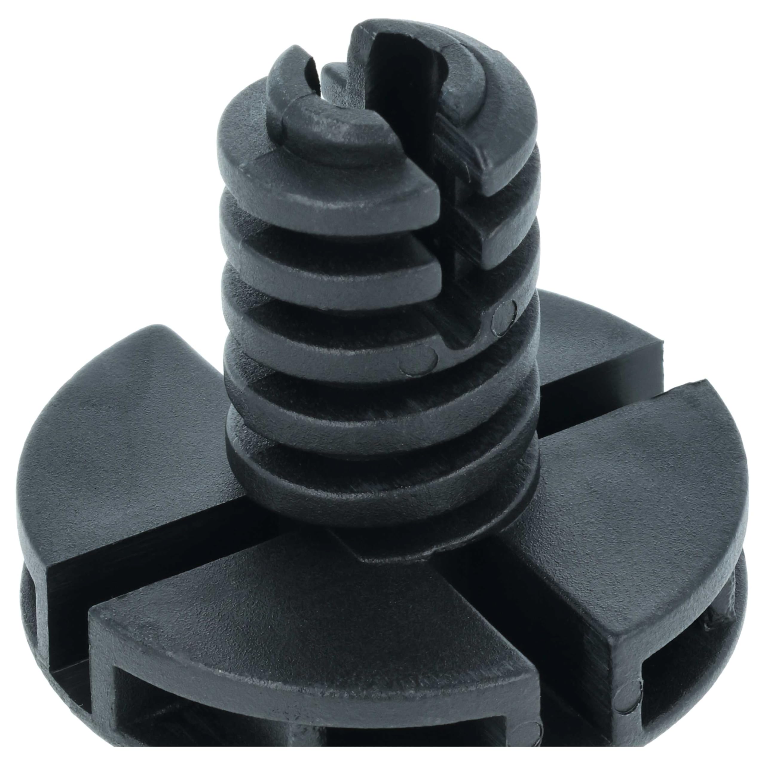 vhbw 2 x noga poziomująca kompatybilna z suszarką Electrolux RDH3797GFE, RDH3874GDE, RDH3796PDE, suszarka do włosów - 3,5 cm stopy czarne
