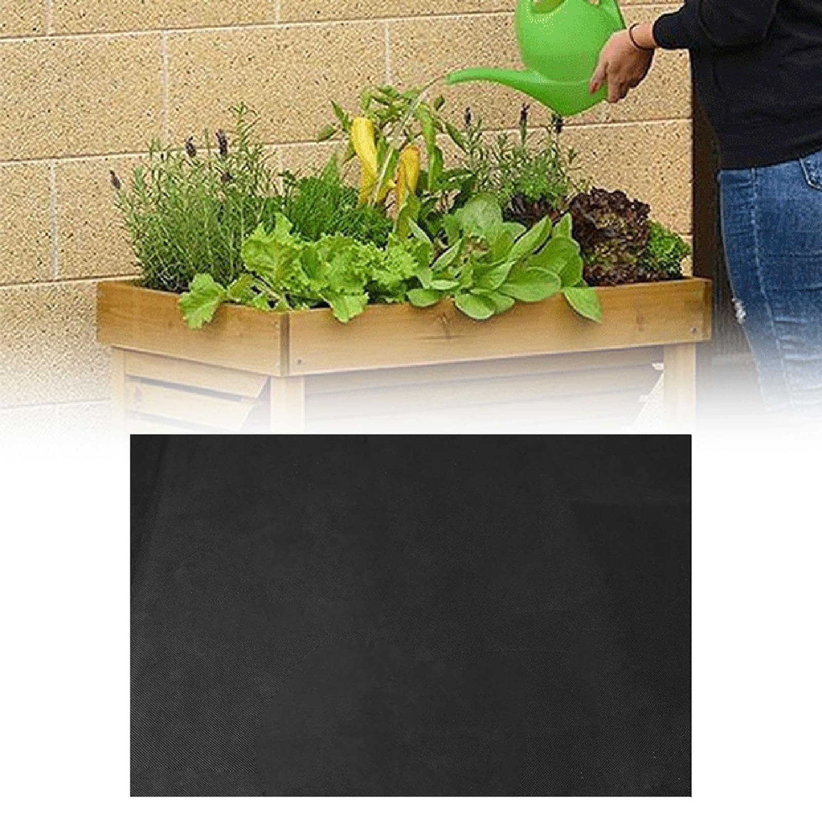MYCENSE Landscape Fabric Weeds Block Gardening Mat Black for Outdoor Planting Driveway Fabric Easy Setup Replace Weeds Barrier Fabric