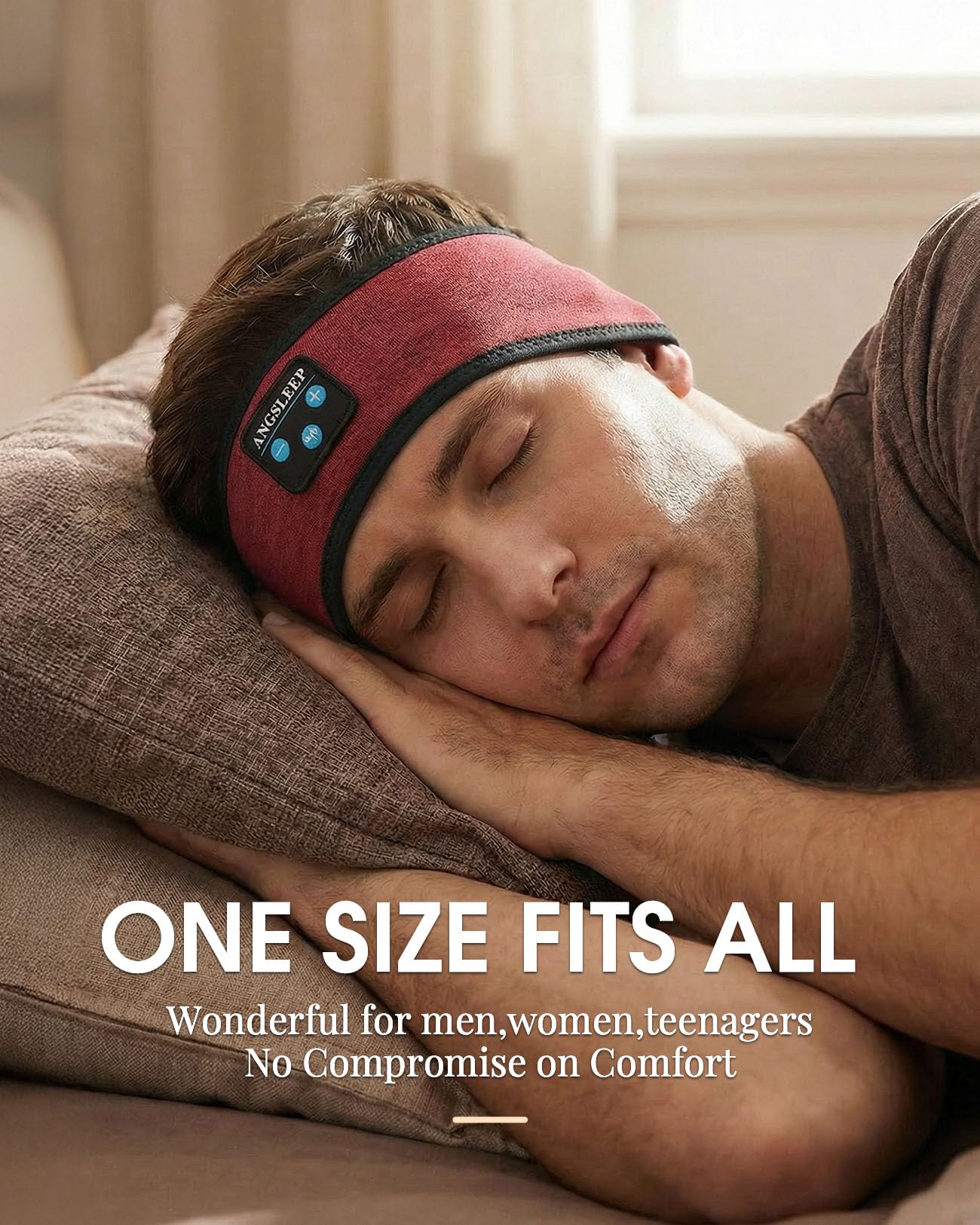 Auriculares para dormir, compatibles con Palyback inalámbrico y con cable, auriculares Bluetooth con altavoces estéreo HD ultrafinos, buena transpirabilidad, perfectos para dormir, entrenamiento,