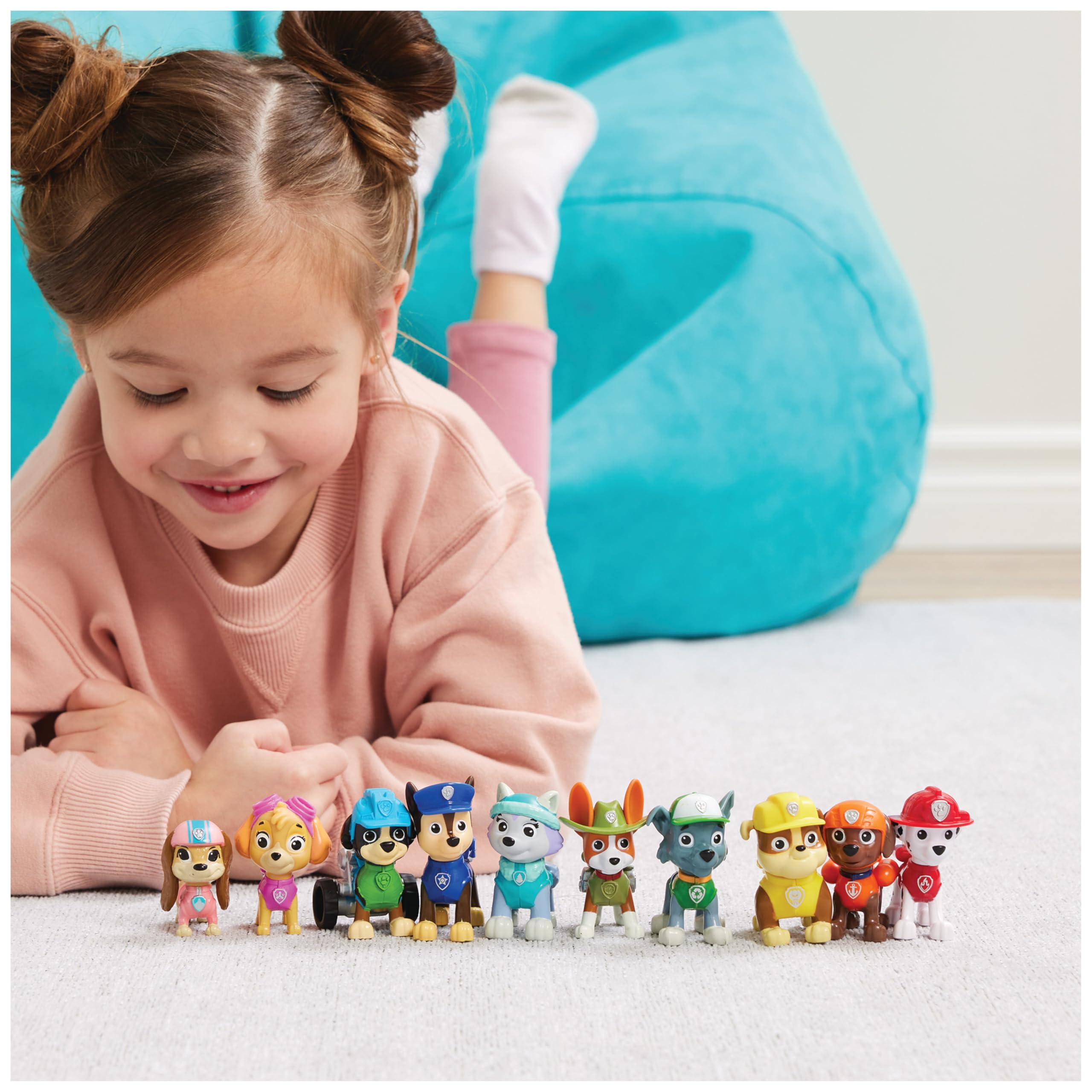 Paw Patrol Patrulla Canina - Pack 10 Figuras Coleccionables 10º Aniversario - Patrulla Canina Juguetes - Juguetes Niños 3 Años + - Regalo Niño 3 Años +