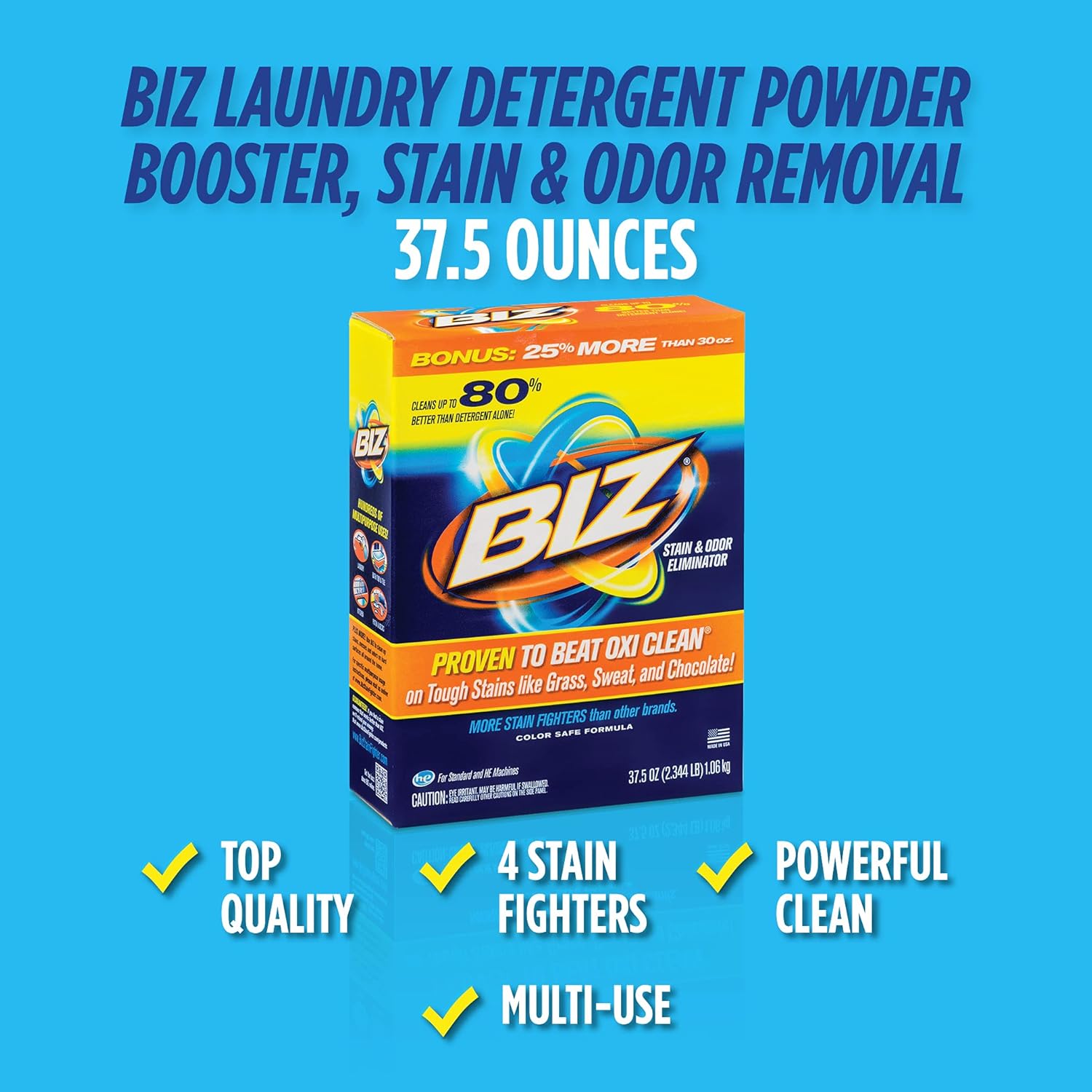 Biz Stain & Odor Eliminator, 37.5 Ounce - Image 2