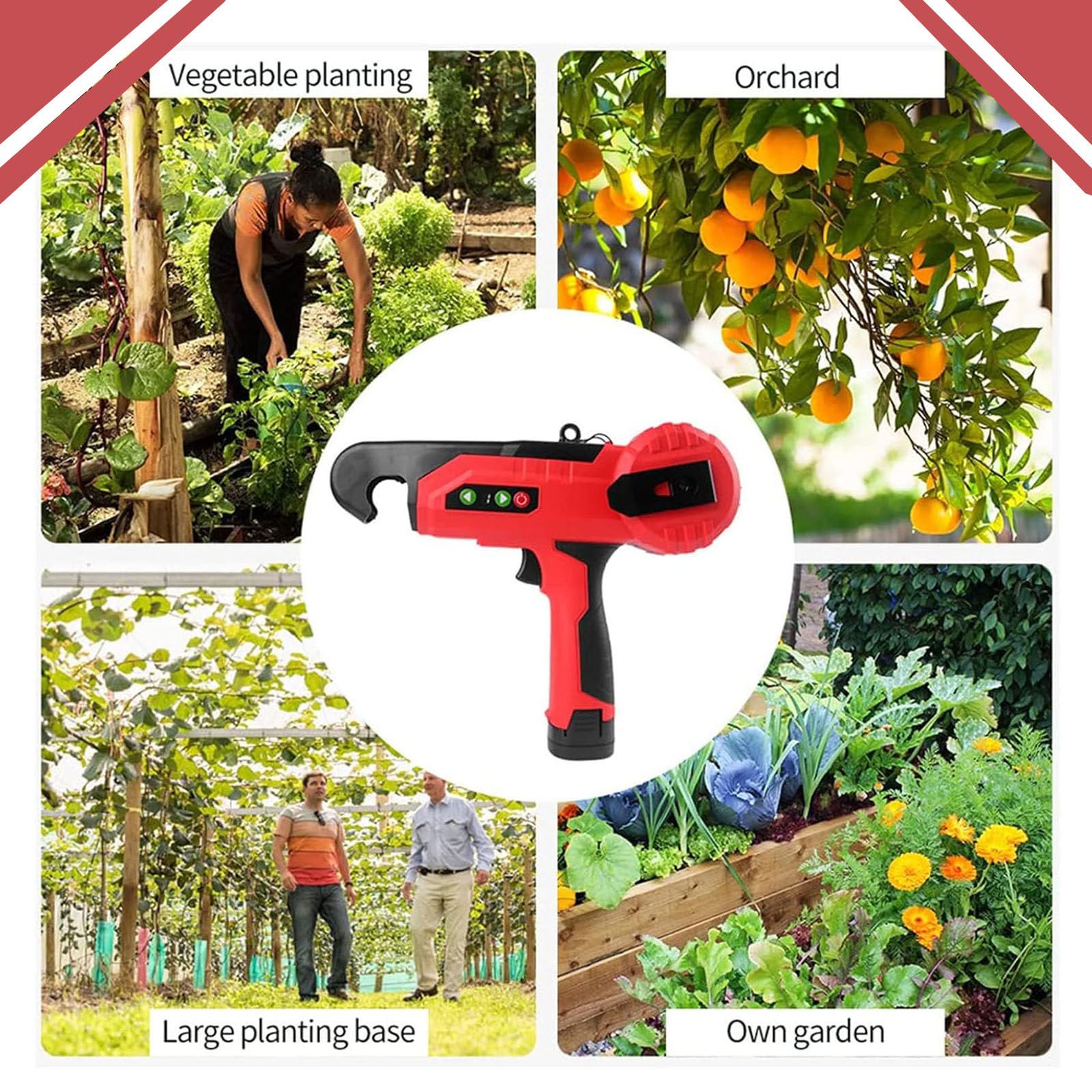 MáQuina para Atar Plantas, Herramienta para Atar Tomates, Pimientos, Uvas, Pepinos y Enredaderas, Atar RáPida y FáCilmente, Ideal para Jardineros y Agricultores