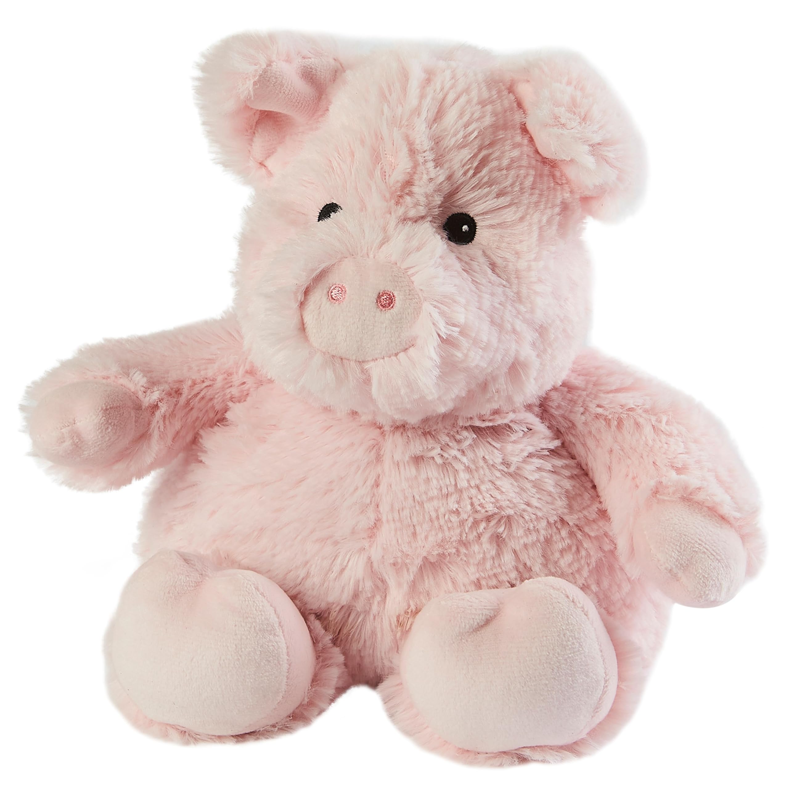 Warmies Junior Pig Plushie, peluche totalmente calentable, ligeramente perfumado con lavanda francesa seca, peluche caliente o frío Para Relajacion