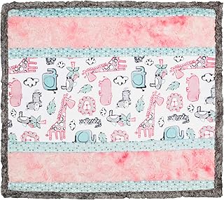Shannon Fabrics Shannon Minky Cuddle Kit Wee Ones Lion Around, Pink