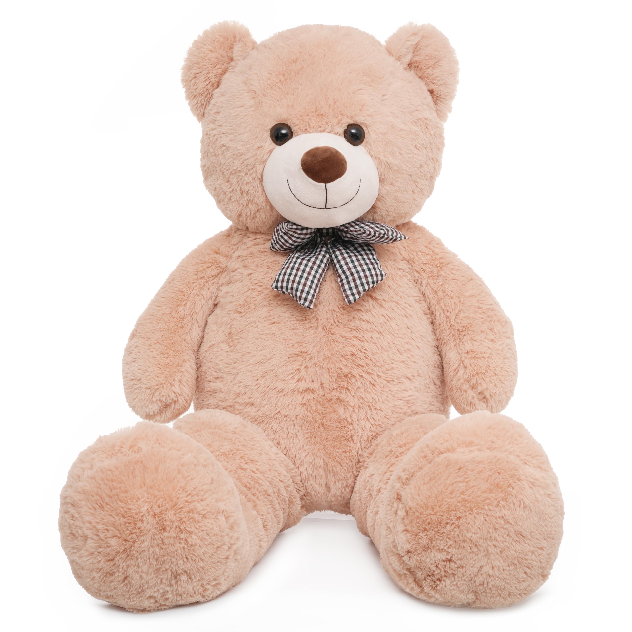47 inch Big Giant Teddy Bear Stuffed Animals Light Brown Soft Plush Life Size Bear Toy All Ages