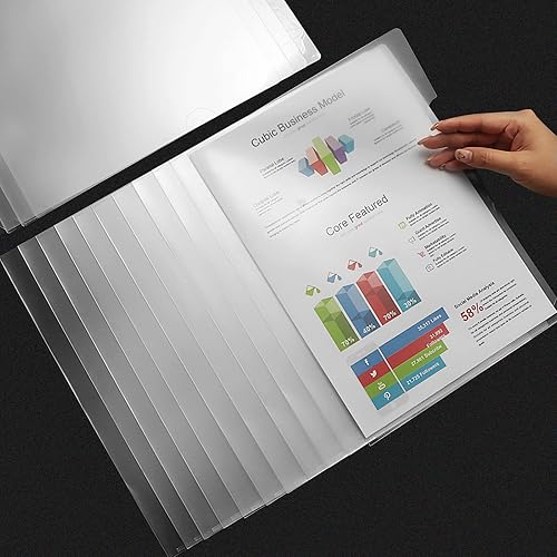 Miniatura 2 de Carpeta transparente para documentos, 100 unidades, tamaño A4