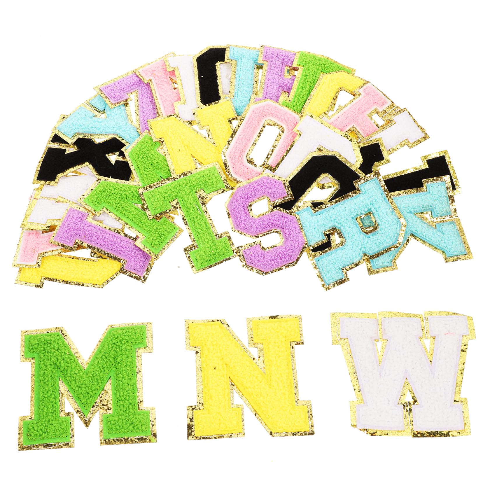 Lettres alphabet thermocollantes VILLCASE pour décorer les vêtements d'enfants et sacs