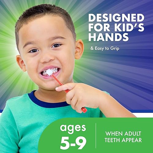 Miniatura 3 de Brilliant Oral Care - Cepillo de dientes para niños con cerdas suaves y cabeza redonda, para un niño aprobado, fácil de usar, boca limpia, de 5 a 9