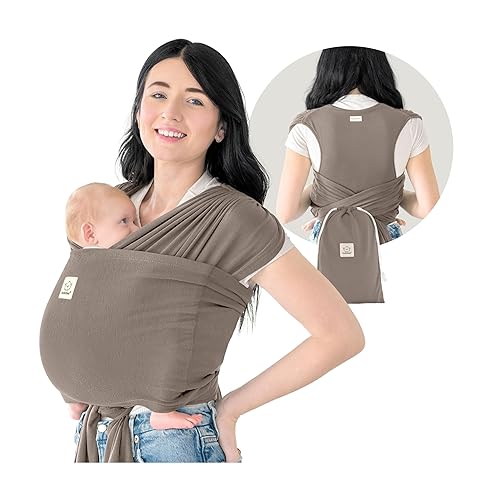 KeaBabies Portabebés con anillo para bebé, fácil de llevar, ajustable D-Lite portabebés recién nacido a niño pequeño, camisa de transporte para