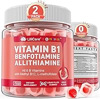 Vista 9 de Gomitas de complejo de vitamina B1 y vitamina B metilada, todas las vitaminas B, benfotiamina, tiamina e inositol, multivitaminas B1 B2 B6