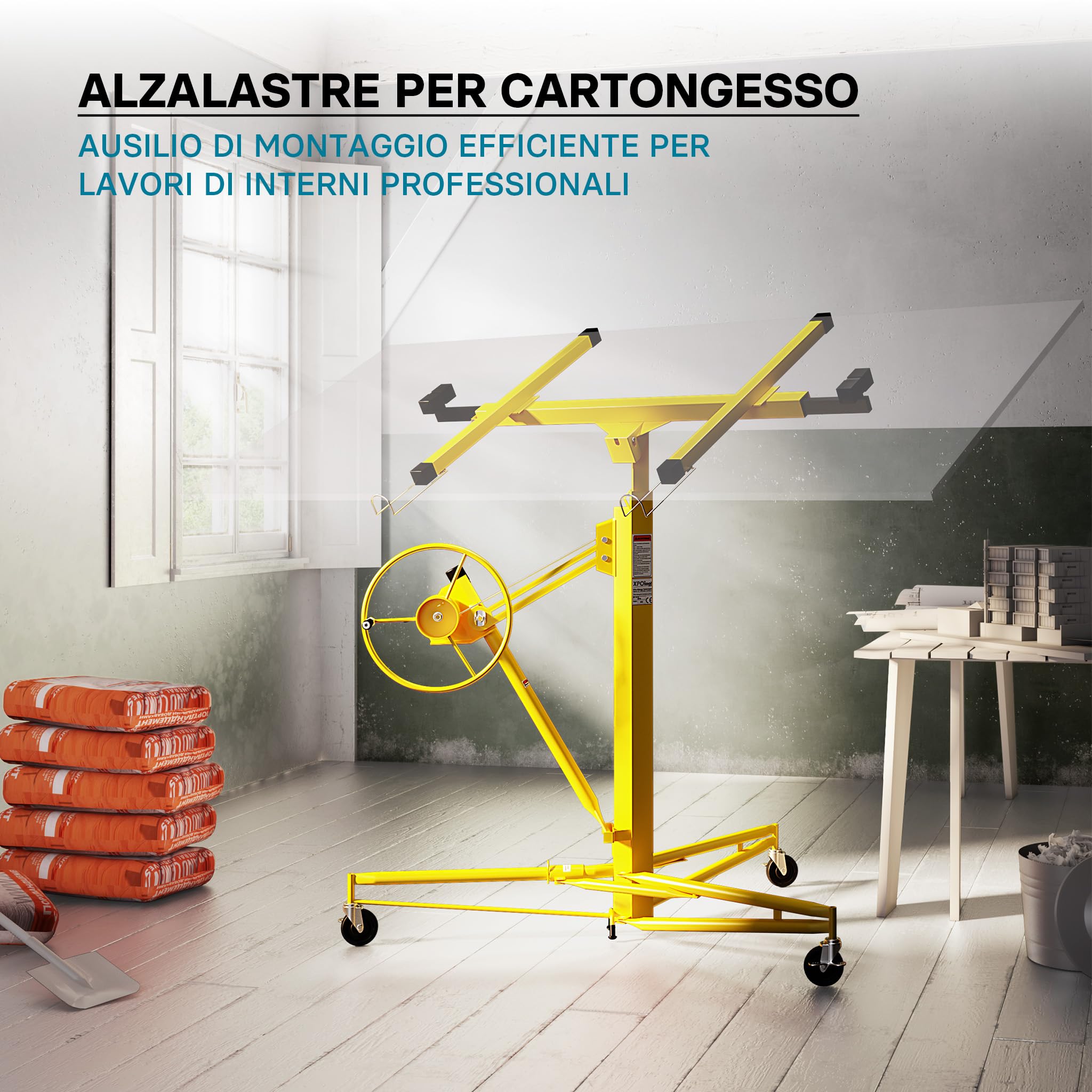 Solleva pannelli professionale XXL per cartongesso Alzalastre