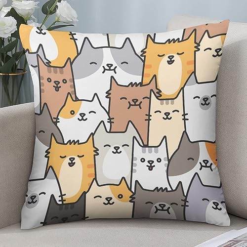 Miniatura 7 de Fundas de almohada de poliéster, fundas de almohada cuadradas decorativas de moda para sofá, cama, sofá de sala de estar, granja, 18 x 18 pulgadas