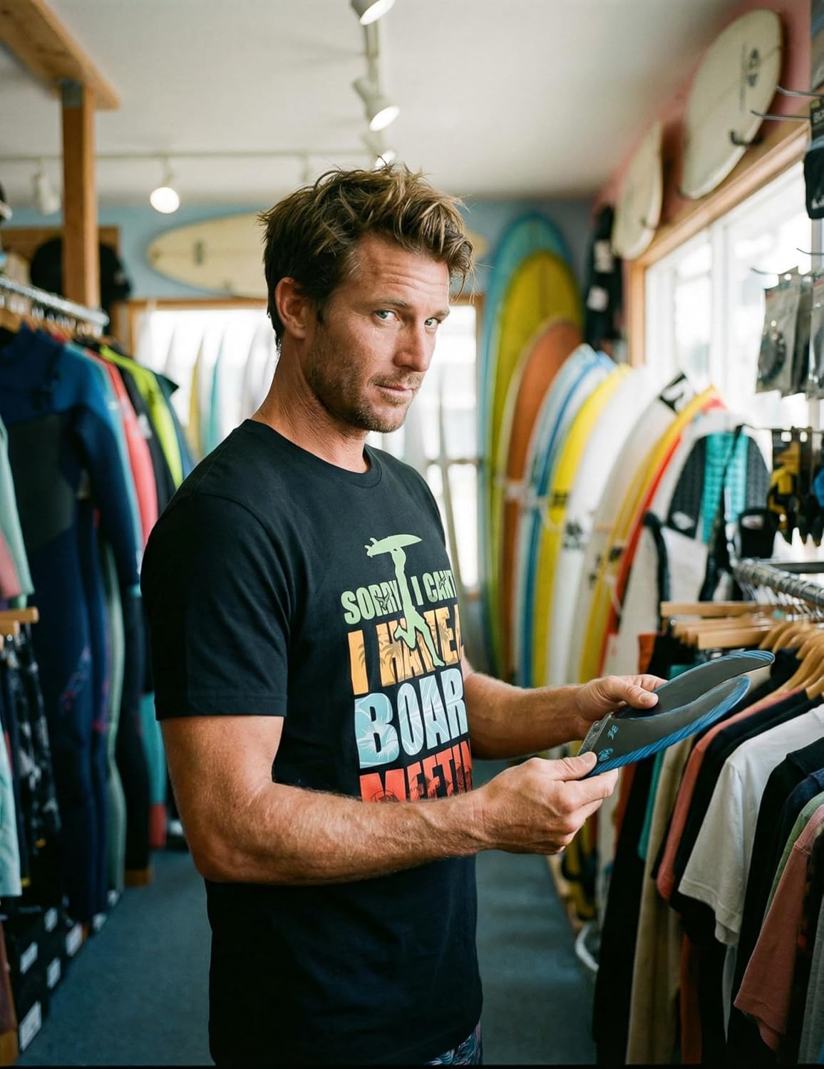 InnoBeta Funny Surfing Shirt for Men Adults T-Shirt, Sorry I Can't, I Have A Board Meeting - Image 4